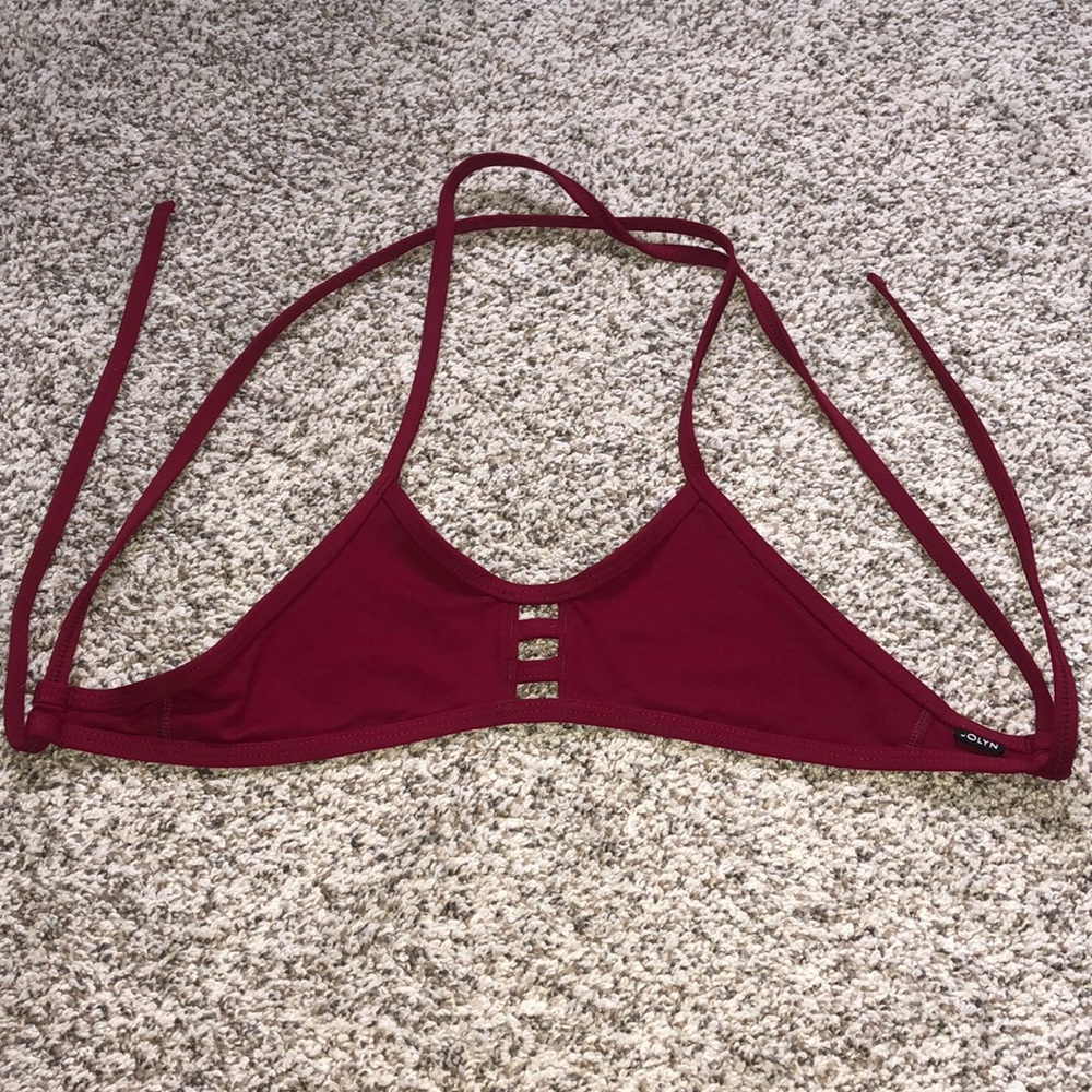 JOLYN tie-back swimsuit top, TomCat style.